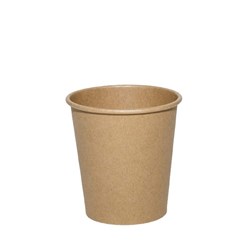 CUP 8OZ SINGLE WALL KRAFT 1000S # BE-SW08K-90 BETAECO