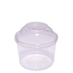 BOWL 16OZ SHOW BOWL HINGED DOME LID CLEAR 50S(5) # C-4016DL CAPRI