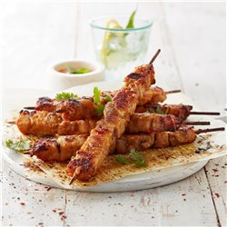 CHICKEN KEBAB SKEWERS SATAY 25S 2.1KG # 0009331 INGHAMS