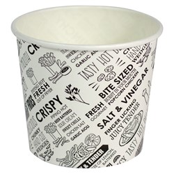 CUP CHIP 8OZ DELI PRINT 50S(20) # C-SU8.DP CAPRI