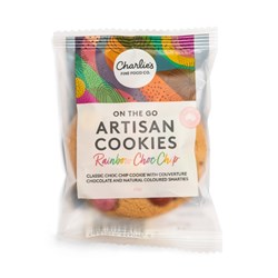 COOKIES P/C RAINBOW CHOC CHIP (24 X 50GM) # CF4010 CHARLIES COOKIES