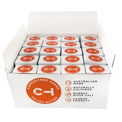 BUTTER PORTIONS SALTED (100 X 15GM)(12) # 110017 COPPERTREE FARMS