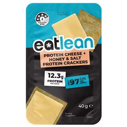 SNACK CHEESE HONEY & SALT PROTEIN CRACKERS (8 X 40GM) # P301550 EATLEAN