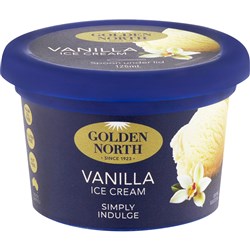 ICECREAM CUP VANILLA NUT FREE GF (24 X 125ML) # 27035 GOLDEN NORTH
