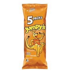 SNACKS CHIP CHEESE 5 PACKS (12 X 90GM) JUMPYS