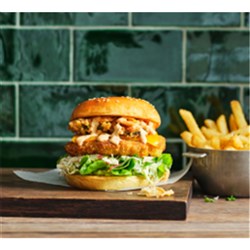 CHICKEN BREAST BURGER FREE RANGE 1KG (6) # 54507 LILYDALE