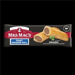 SAUSAGE ROLL GIANT (25 X 175GM) # 41201 MRS MACS