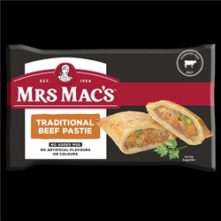 PASTIES BEEF TRADITIONAL (12 X 165GM) # 42901 MRS MACS