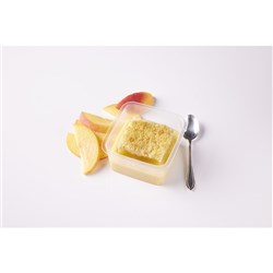 PEACH CRUMBLE &  CUSTARD (48 X 90GM) # 691 PROPORTION FOOD