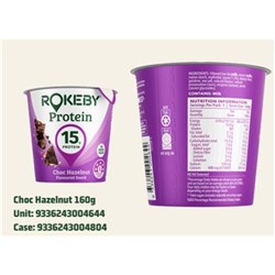 SNACK PROTEIN CHOC HAZELNUT (12 X 160GM) # 1000175 ROKEBY