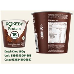 SNACK PROTEIN DUTCH CHOCOLATE (12 X 160GM) # 1000176 ROKEBY