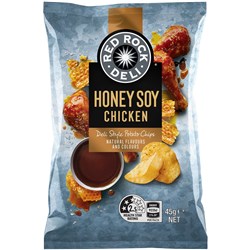 CHIPS HONEY SOY CHICKEN RED ROCK DELI (18 X 45GM) # 320003402 SMITHS