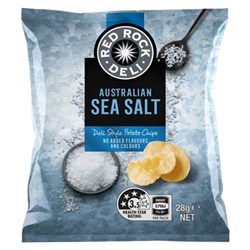 CHIPS SEA SALT RED ROCK DELI (21 X 28GM) # 320003418 SMITHS