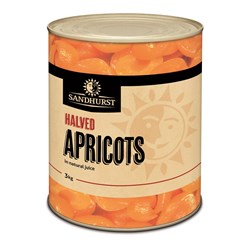 APRICOT HALVES  NATURAL JUICE 3KG(3) # APRICOTA10(3) SANDHURST