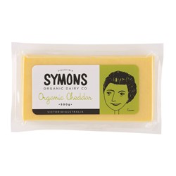 CHEESE CHEDDAR ORGANIC 500GM (12) # SOD003 SYMONS
