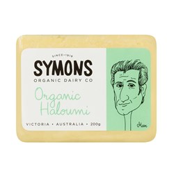 CHEESE HALOUMI ORGANIC 200GM(12) # SOD014 SYMONS ORG DAIRY