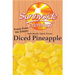 PINEAPPLE DICED 1KG(12) # SI0005 SUNNYSIDE