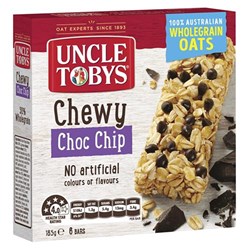 MUESLI BAR CHEWY CHOC CHIP 6S(10) # 12508425 UNCLE TOBY