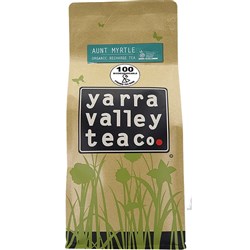 TEA BAGS ORG  AUNT MYRTLE GREEN TEA LEMON MYRT 100S(25) # TSR23 YARRA VALLEY TEA