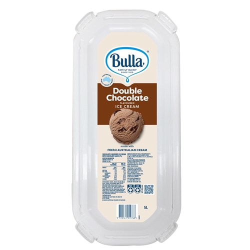 ICECREAM DOUBLE CHOCOLATE 5LT(2) # 5001532 BULLA