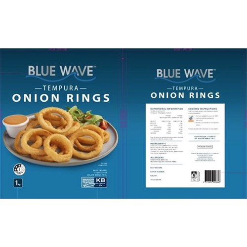ONION RINGS TEMPURA 1KG(5) # 4012100109 BLUE WAVE