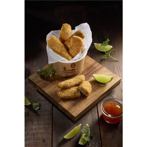 STEAK STRIPS SWEET CHILLI 3KG # 1855D CATTLEMENS