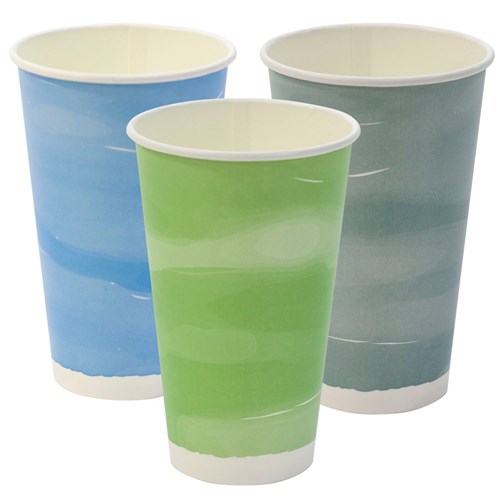 CUP PAPER COLD 16OZ 500ML BIODEG/ COMPOST 50S(20) # EC-DCC500 ENVIROCHOICE