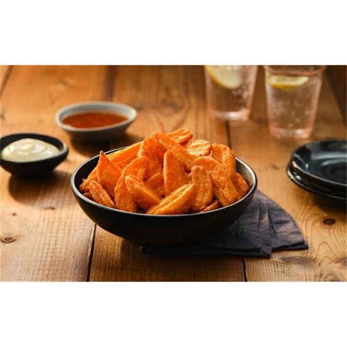 WEDGES SWEET POTATO CRINKLE CUT 1.1KG(6) # 13216 EDGELL