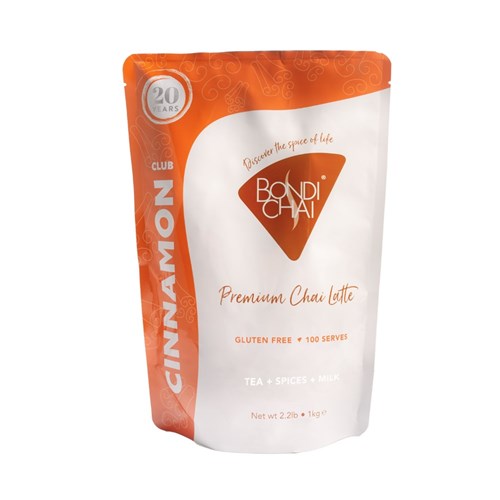 TEA LATTE CLUB CINNAMON POWDER 1KG (14) # BCCC1000B BONDI CHAI