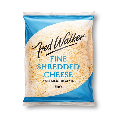 CHEESE TASTY FINE SHRED (6 X 2KG) # 1017786 FRED WALKER