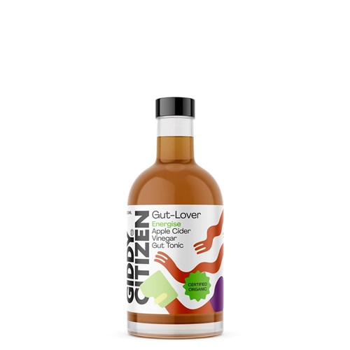 TONIC VINEGAR APPLE CIDER GUT LOVER UNWIND (6 X 200ML) # GTU GIDDY CITIZEN