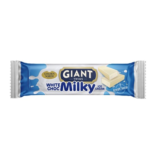 ICECREAM MILKY CHOC GIANT TWIN (24 X 150ML) # 27072 GOLDEN NORTH
