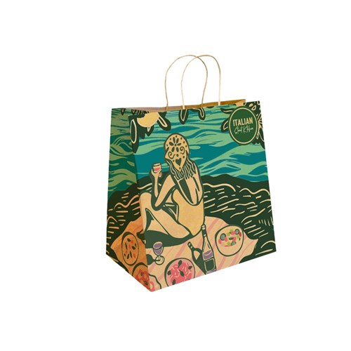 BAG PAPER KRAFT JUMBO TWIST HANDLE (355X220X370MM) 150S # BAG-TA-T-J-ISK ISK