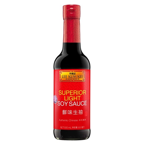 SAUCE SOY LIGHT SUPERIOR 500ML(12) # ISSLKK500 LEE KUM KEE