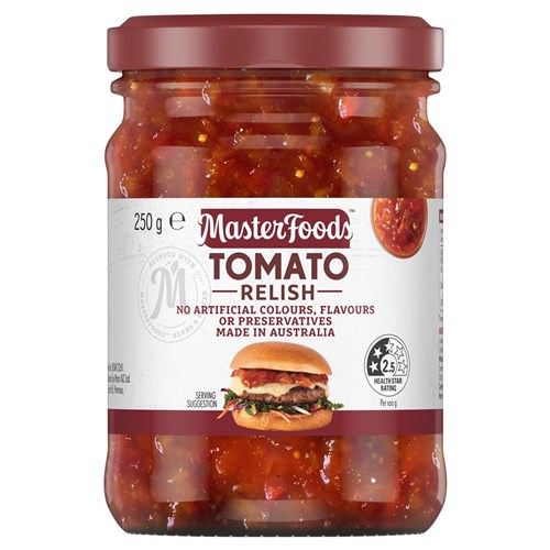 RELISH CAFE TOMATO (6 X 250GM) # 215825 MASTERFOODS