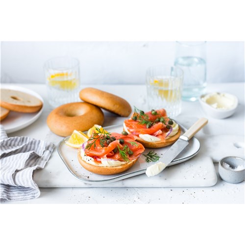 BREAD SOURDOUGH BAGELS GF 1.2KG (12) # 4659 MISSION FOODS