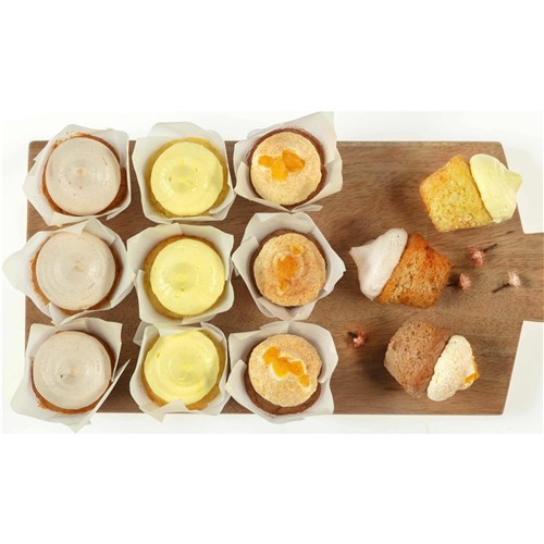 MUFFIN MXD MINI APPLE LEMON CARAMEL VE GF NF (24 X 30GM) # MGFG226 MELINDAS