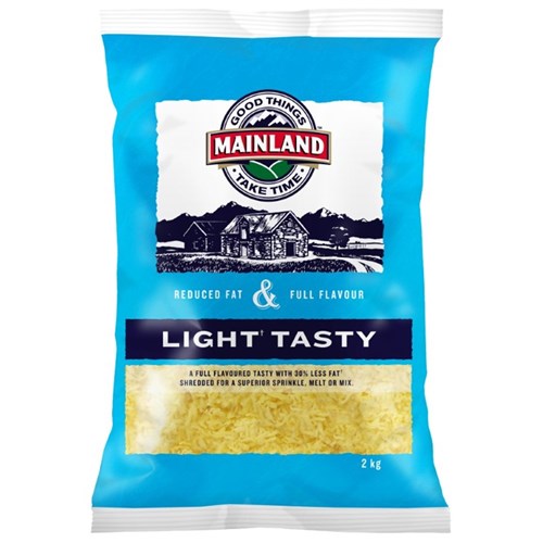 CHEESE TASTY SHRED LITE 2KG(6) # 108356 MAINLAND