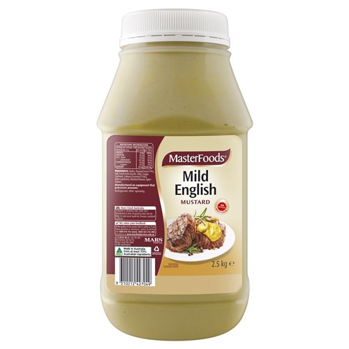 MUSTARD MILD ENGLISH 2.5KG(6) # 157425 MASTERFOODS