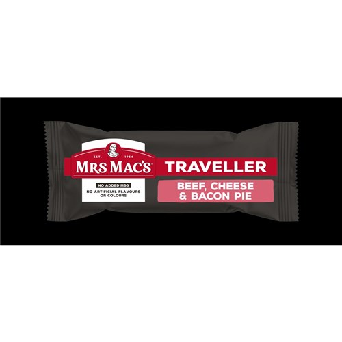 PIE TRAVELLER  BEEF CHEESE & BACON (24 X 160GM) # 15922 MRS MACS