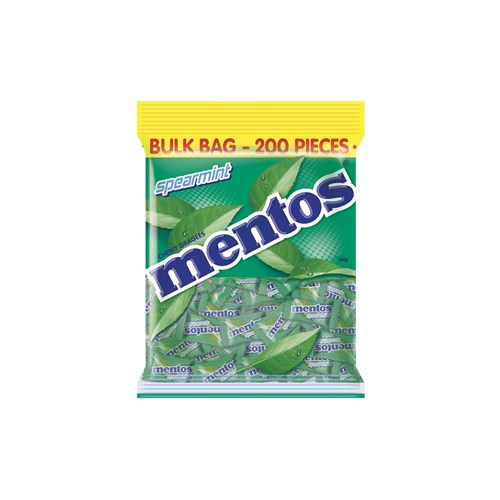 MENTOS SPEARMINT PILLOWPACK 200S 540GM(12) # 34349 MENTOS