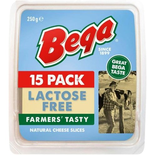CHEESE TASTY SLICE LACTOSE FREE (8 X 250GM) # 3112385 BEGA