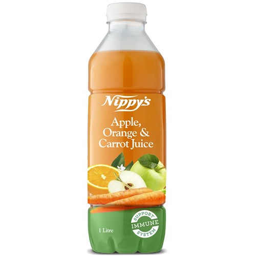 JUICE APPLE ORANGE CARROT (6 X1L) # CARROT1000 NIPPY