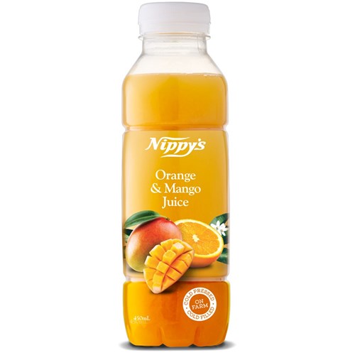 JUICE ORANGE AND MANGO (12 X 450ML) # OM450 NIPPYS