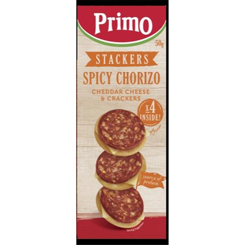 STACKERS CHORIZO (7 X 50GM) # 1980 PRIMO