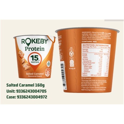 SNACK PROTEIN SALTED CARAMEL (12 X 160GM) # 1000174 ROKEBY