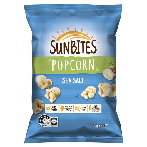 POPCORN SEA SALT SUNBITES (18 X 28GM) # 320027874 SMITHS