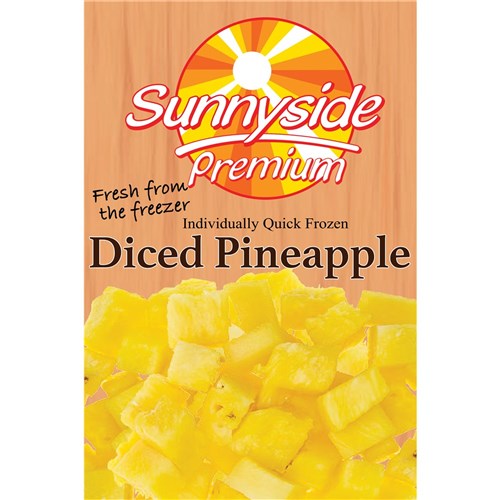 PINEAPPLE DICED 1KG(12) # SI0005 SUNNYSIDE