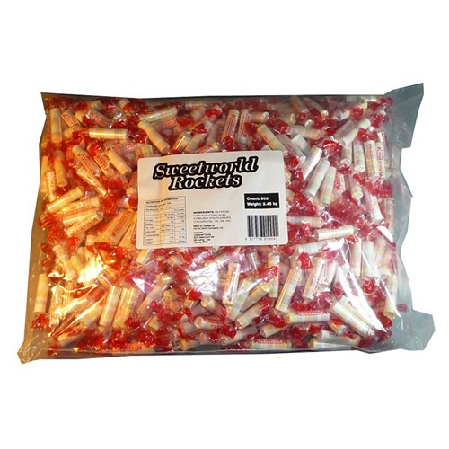 LOLLY ROCKETS (6 X 2.45KG) # 3207 SWEETWORLD