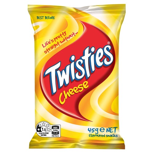 CHIPS CHEESE TWISTIES (24 X 45GM) # 320003517 SMITHS